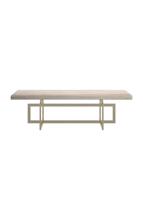 Geometrical Gold Base Coffee Table | Caracole Wish You Were Here | Oroa.com