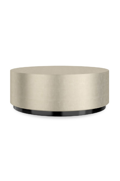 Taupe Silver Round Coffee Table | Caracole Coffee Couture | Oroa.com