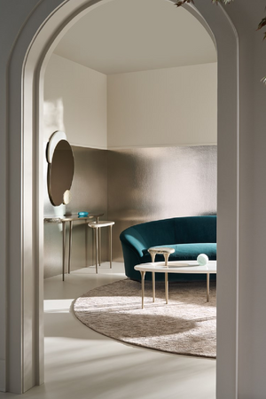 Oval Marble Modern Coffee Table | Caracole Resonance | Oroa.com