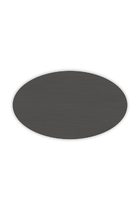 Bronze Metal Oval Coffee Table | Caracole Adele | Oroa.com