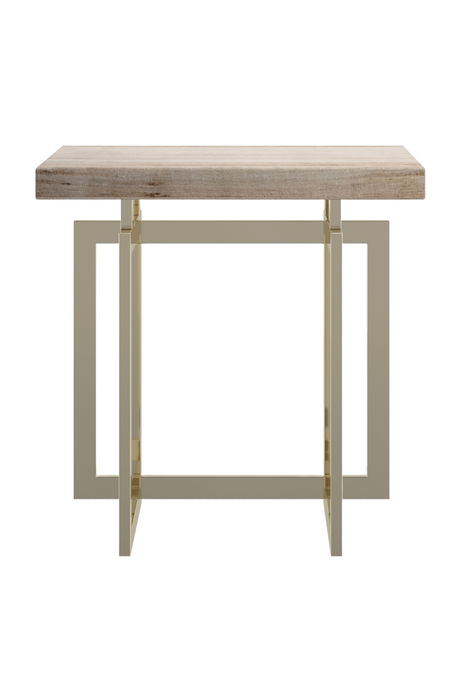 Geometrical Gold Base End Table | Caracole Wish You Were Here | Oroa.com