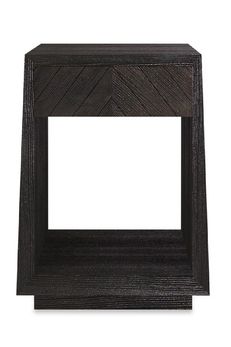 Black Ash 1-Drawer Side Table | Caracole Bridges | Oroa.com
