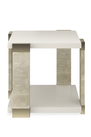 Gold Accent Square End Table | Caracole I'll Take The Corner | Oroa.com