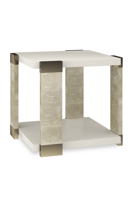 Gold Accent Square End Table | Caracole I'll Take The Corner | Oroa.com