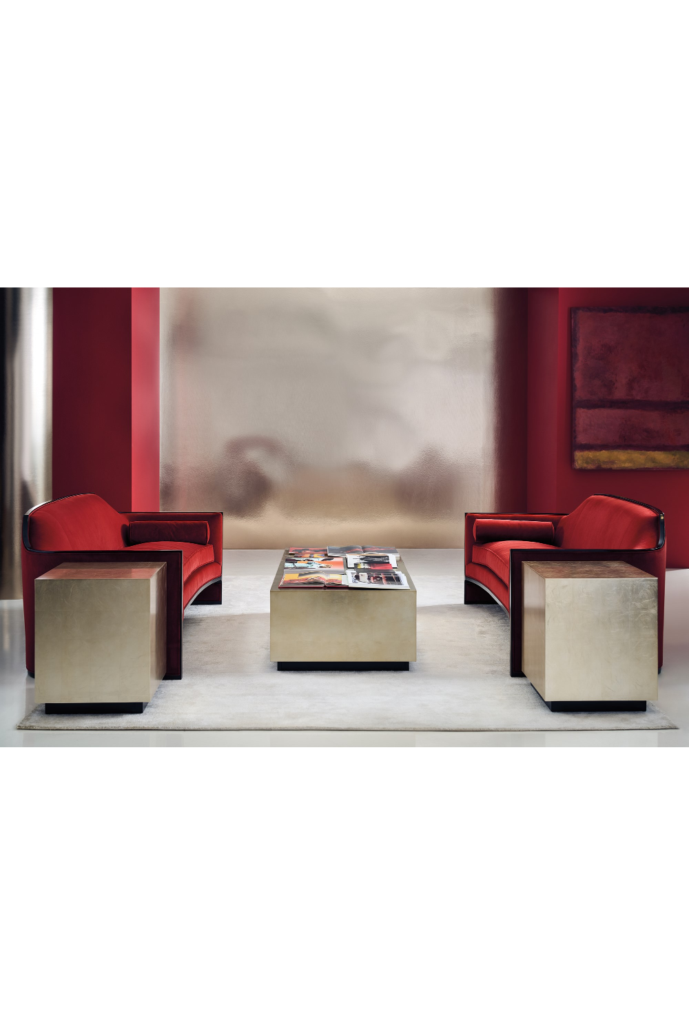 Taupe Silver End Table | Caracole Coffee Couture | Oroa.com