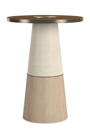 Glass Pedestal Side Table | Caracole Aperture | Oroatrade.com