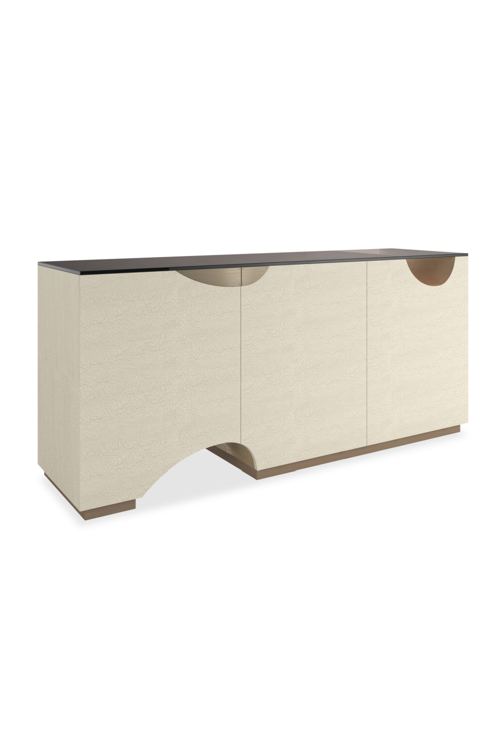 Ivory 3-Door Media Unit | Caracole Chasm | Oroa.com