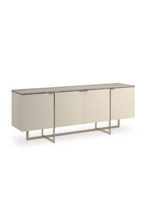 Cream 4-Door Media Unit | Caracole Wish You Were Here | Oroa.com