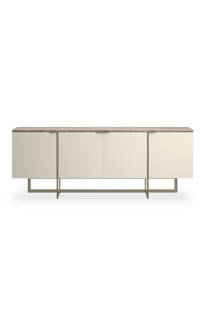 Cream 4-Door Media Unit | Caracole Wish You Were Here | Oroa.com