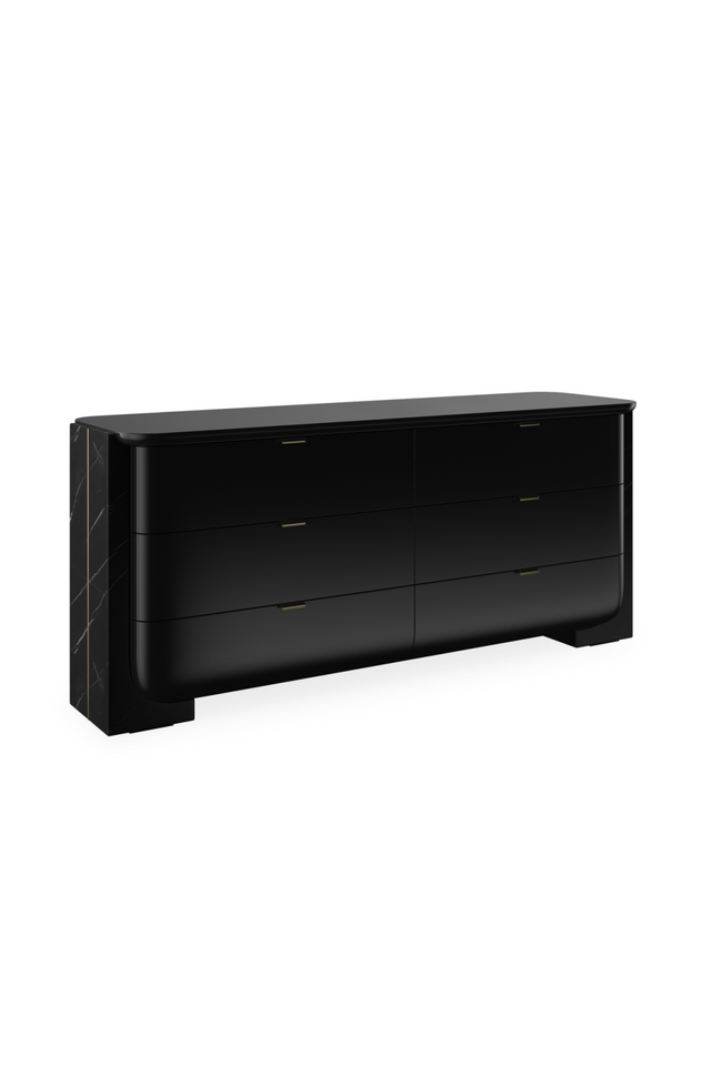 Black 6-Drawer Dresser | Caracole Overlap | Oroa.com