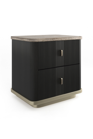Ash Wood 2-Drawer Nightstand S | Caracole Rhythm | Oroa.com