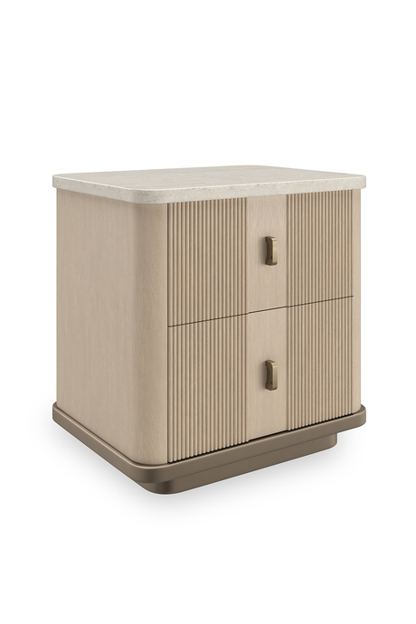Ash Wood 2-Drawer Nightstand S | Caracole Rhythm | Oroa.com