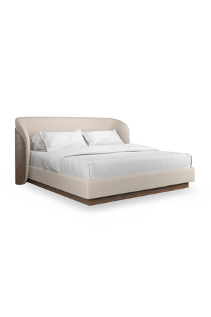 Ivory Mohair Upholstered Bed | Caracole Fleur | Oroa.com