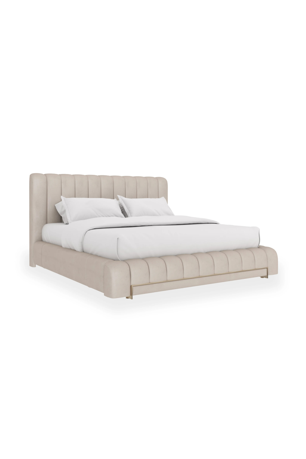 Cream Channeled Bed | Caracole Well Balanced | Oroa.com
