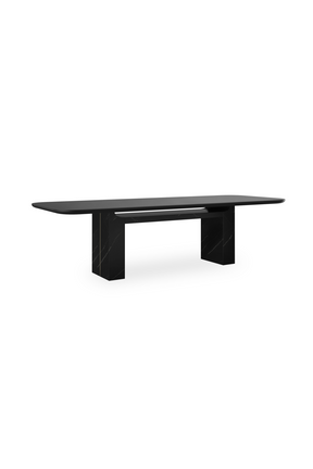 Black Rectangular Dining Table | Caracole Overlap | Oroa.com