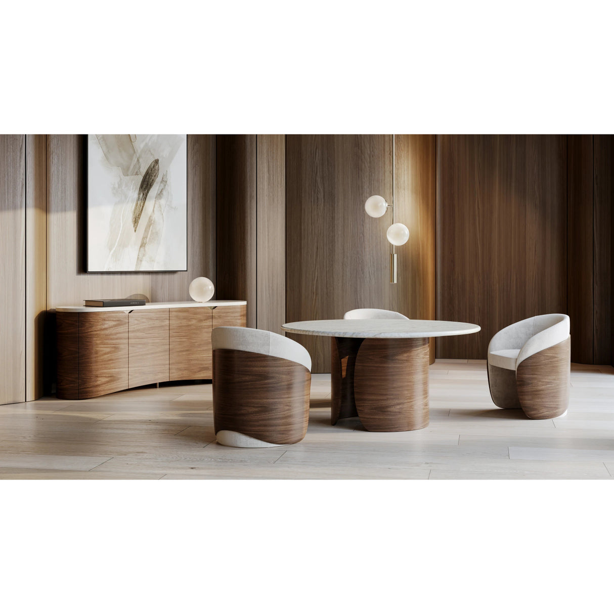 Modern European furniture - Stone Top Dining Table - www.oroa.com