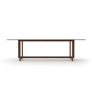   Smoked Bronze Glass Dining Table | Oroa.com