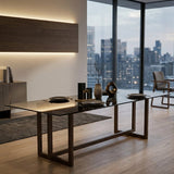 Smoked Bronze Glass Dining Table | Caracole Wish You Were Here