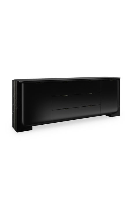 Black 3-Drawer Sideboard | Caracole Overlap | Oroa.com