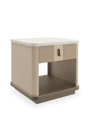 2-Drawer Oak End Table | Caracole Rhythm | Oroa.com
