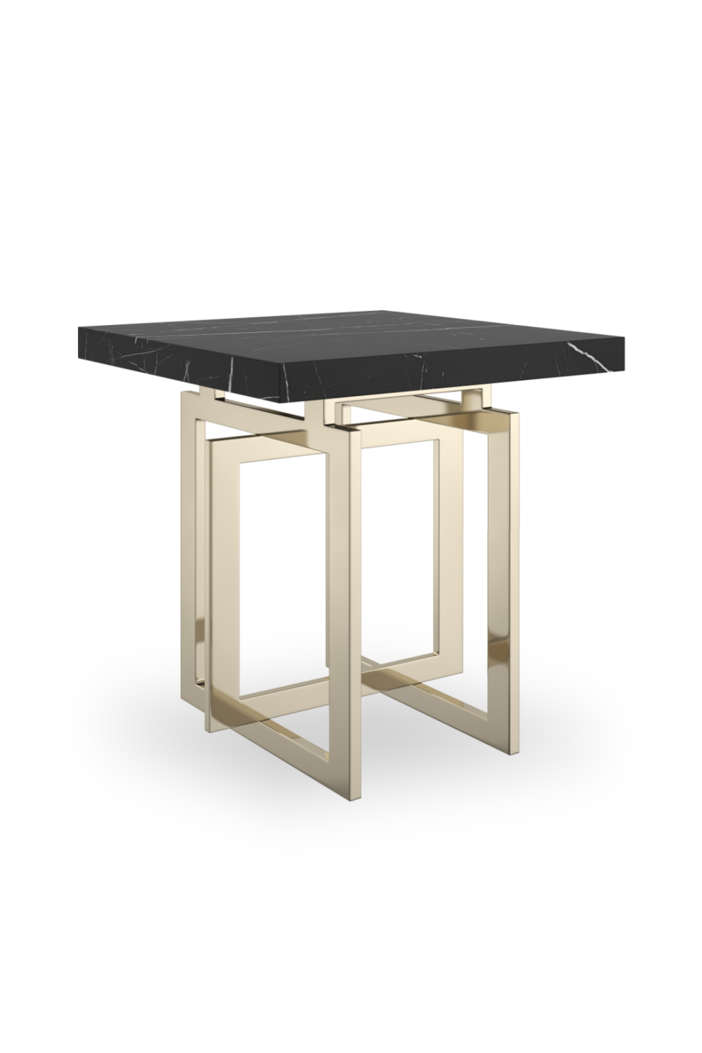 Black Marble Square Side Table | Caracole Wish You Were Here | Oroa.com