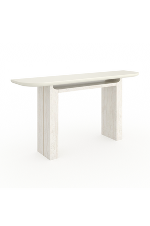 Travertine Panels Console Table | Caracole Overlap | Oroa.com