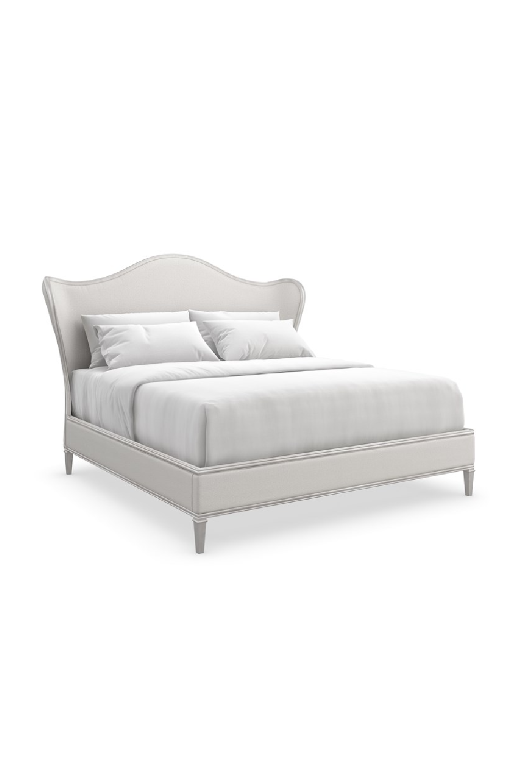 Camelback Upholstered King Bed | Caracole Bedtime Beauty | Oroa.com