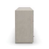 Gray Slatted 6-Drawer Dresser | Caracole Clancy