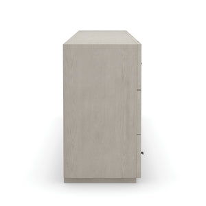   Gray Slatted 6-Drawer Dresser | Oroa.com