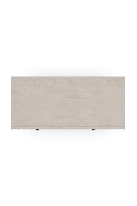 Taupe Slatted Oak 4-Drawer Chest | Caracole Clancy