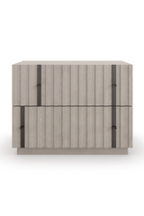 Oak Veneer Modern Nightstand | Caracole Clancy | Oroa.com