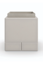 Taupe Leather Side Table | Caracole Bindi | Oroa.com