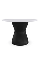 Wavy Black Base Dining Table | Caracole Jose | Oroa.com