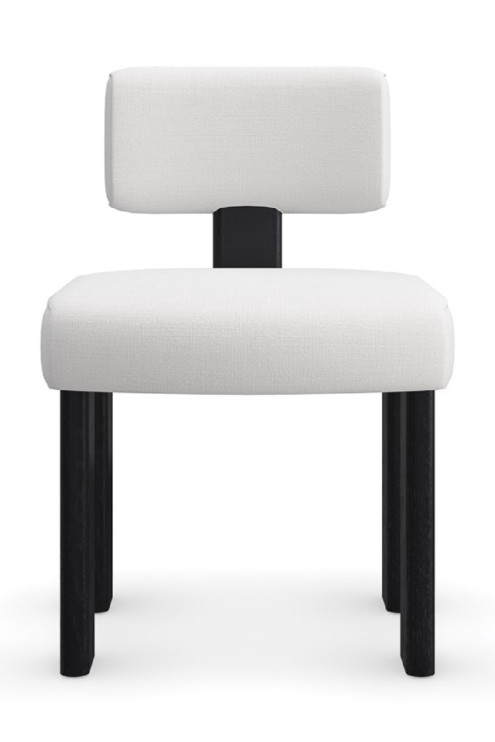 White Linen Modern Dining Chair | Caracole Perry | Oroa.com
