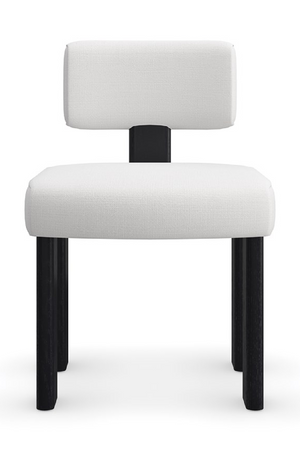 White Linen Modern Dining Chair | Caracole Perry | Oroa.com
