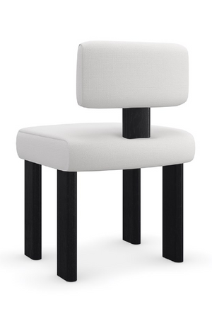 White Linen Modern Dining Chair | Caracole Perry | Oroa.com