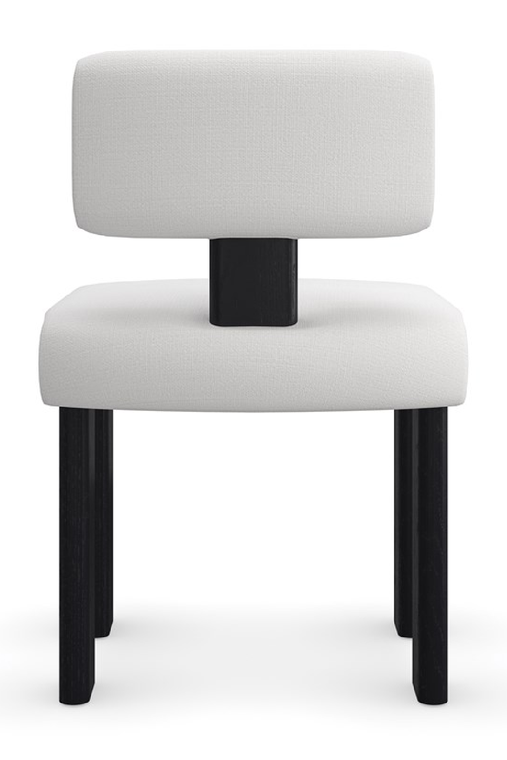 White Linen Modern Dining Chair | Caracole Perry | Oroa.com
