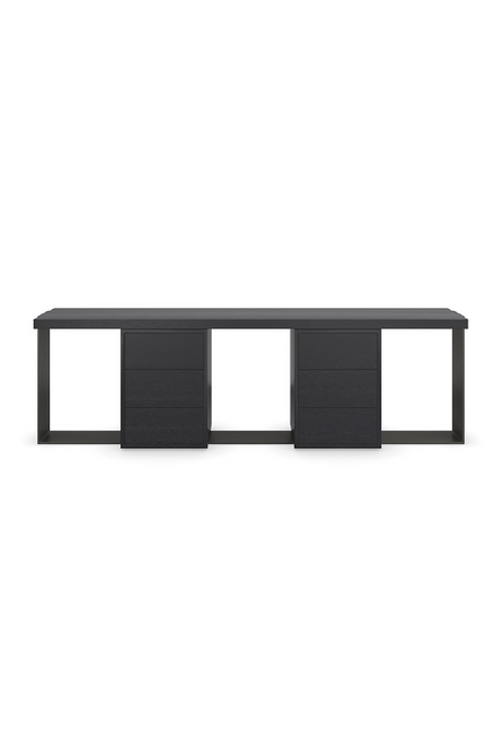 Black 6-Drawer Media Unit | Caracole Gabby | Oroa.com