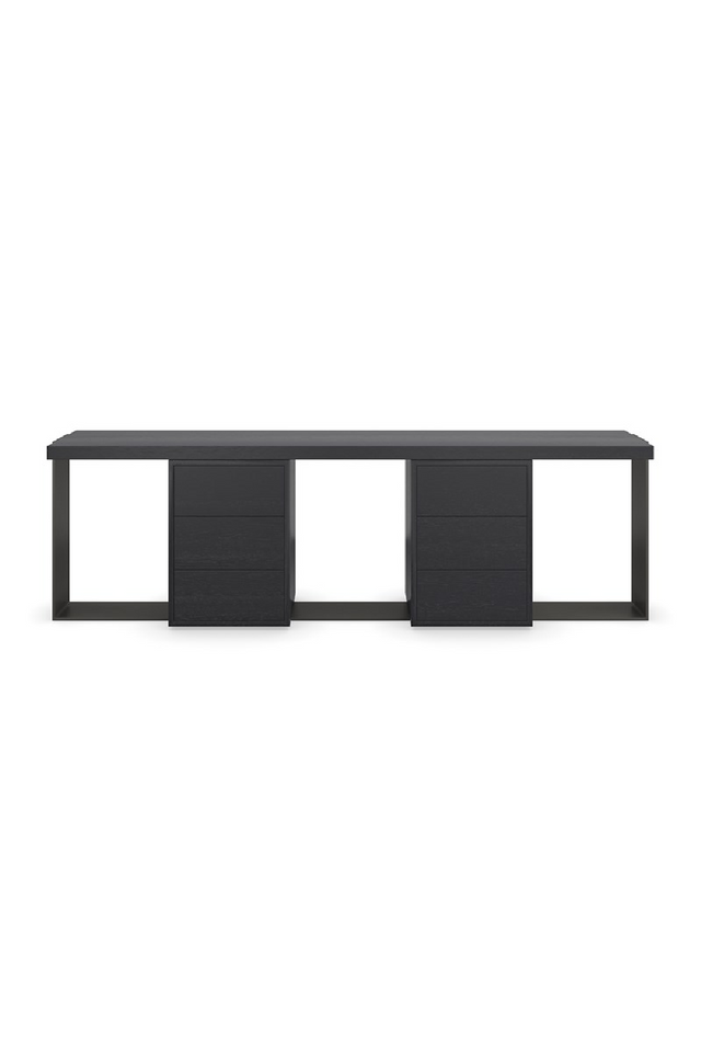Black 6-Drawer Media Unit | Caracole Gabby | Oroa.com