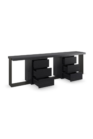 Black 6-Drawer Media Unit | Caracole Gabby | Oroa.com
