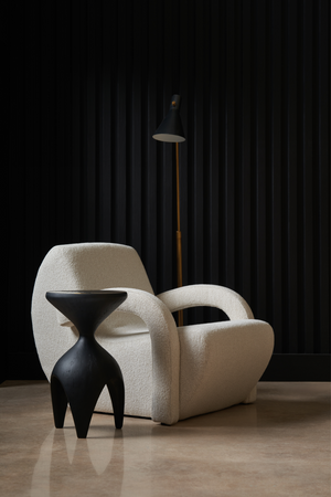   White Boucle Accent Chair | Oroa.com