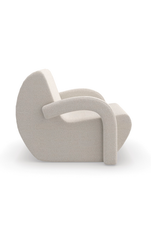   White Boucle Accent Chair | Oroa.com