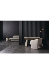 Gray Linen Occasional Chair | Caracole Flyn | Oroa.com