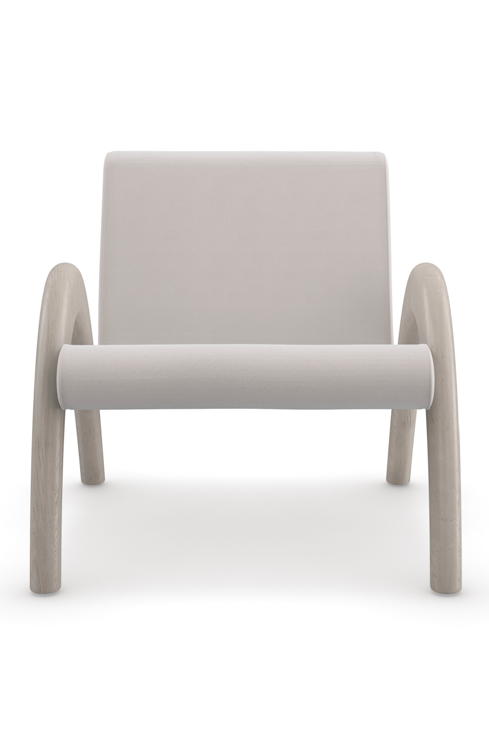 Taupe Velvet Accent Chair | Caracole Coco | Oroa.com