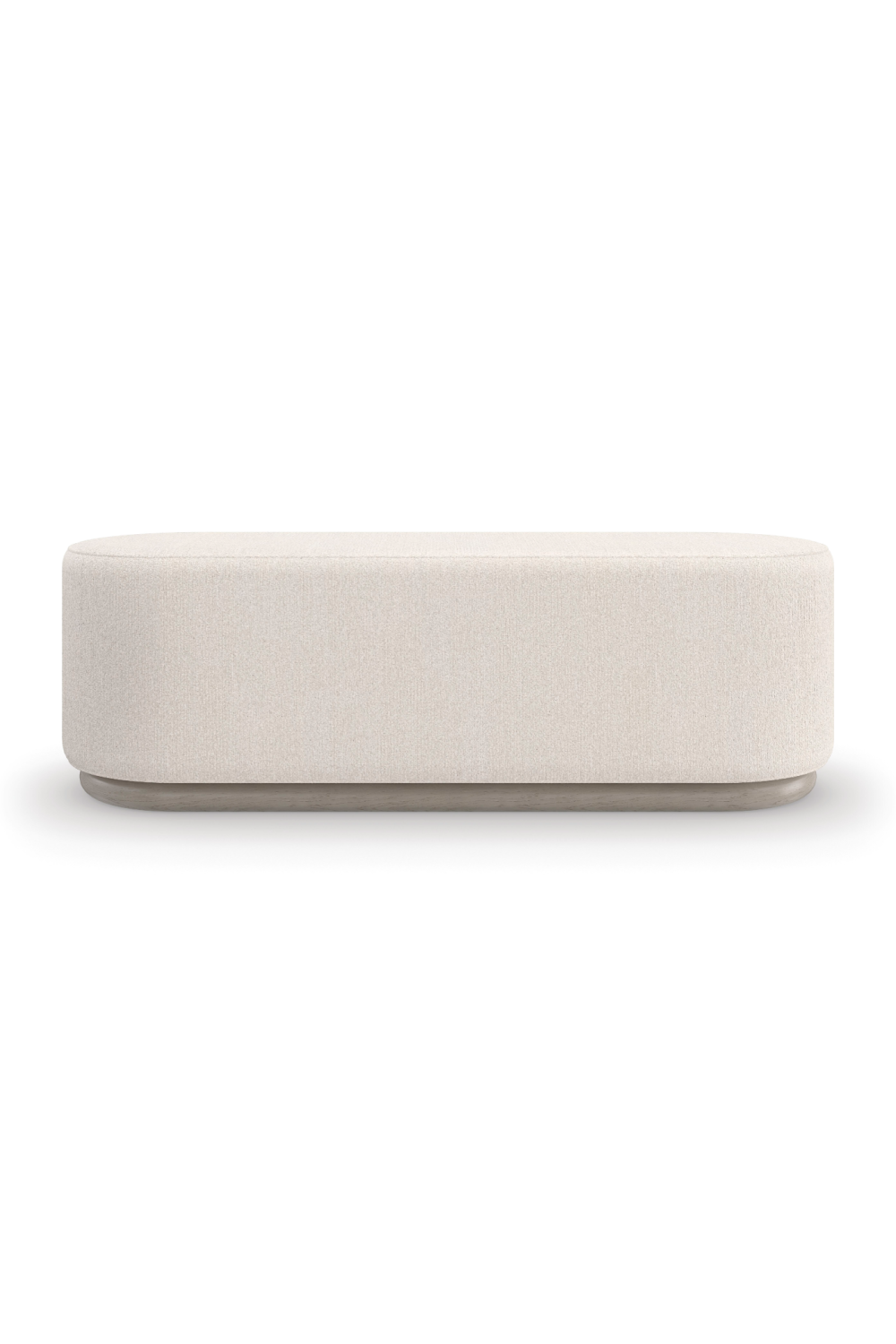 Bouclé Oval Bench | Caracole Asha | Oroa.com