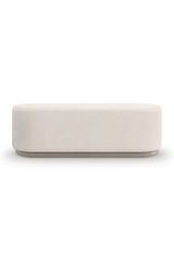 Bouclé Oval Bench | Caracole Asha | Oroa.com
