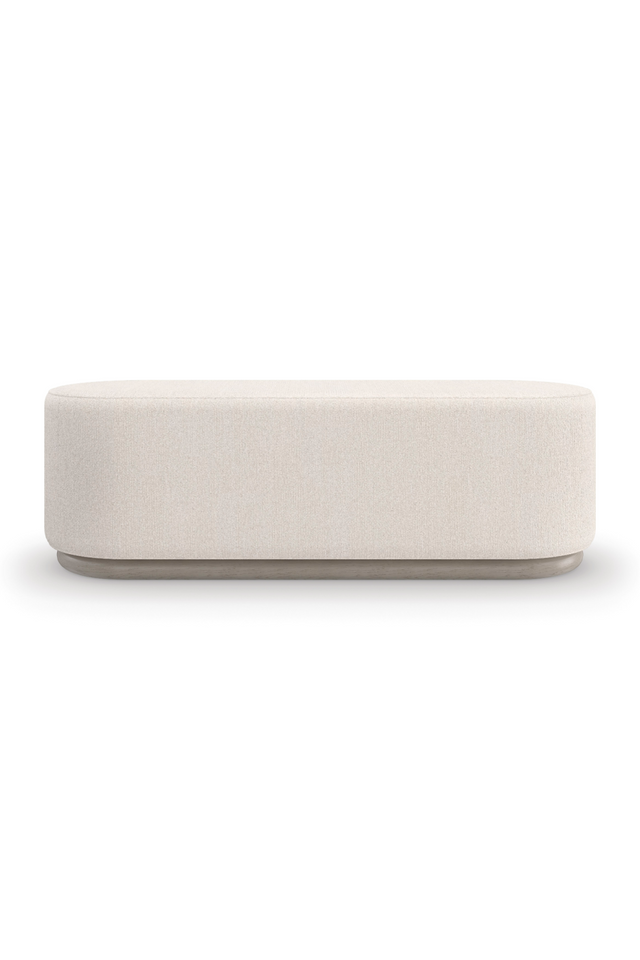 Bouclé Oval Bench | Caracole Asha | Oroa.com