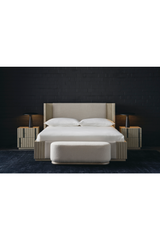Bouclé Oval Bench | Caracole Asha | Oroa.com