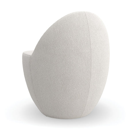 White Boucle Accent Chair | Caracole Noa