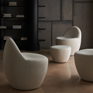   White Boucle Accent Chair | Oroa.com
